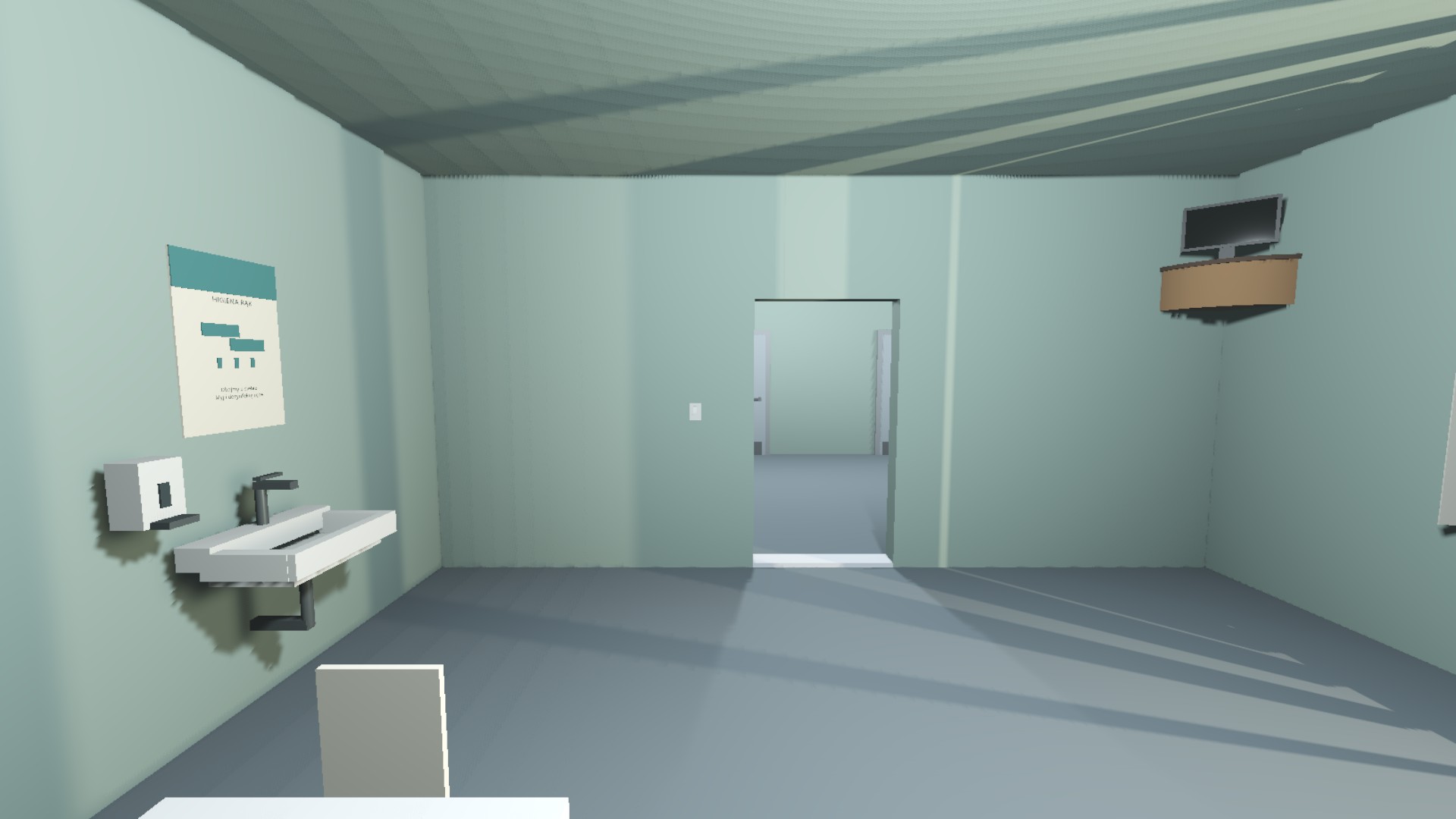 The same patient room in its ordinary state